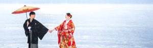 和装　冬の海岸